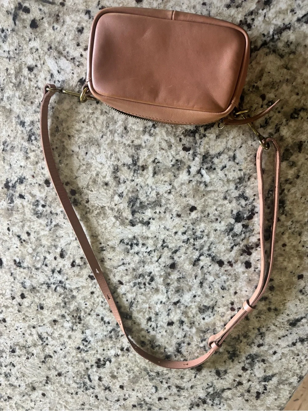 Madewell The Leather Carabiner Mini Crossbody Ba
